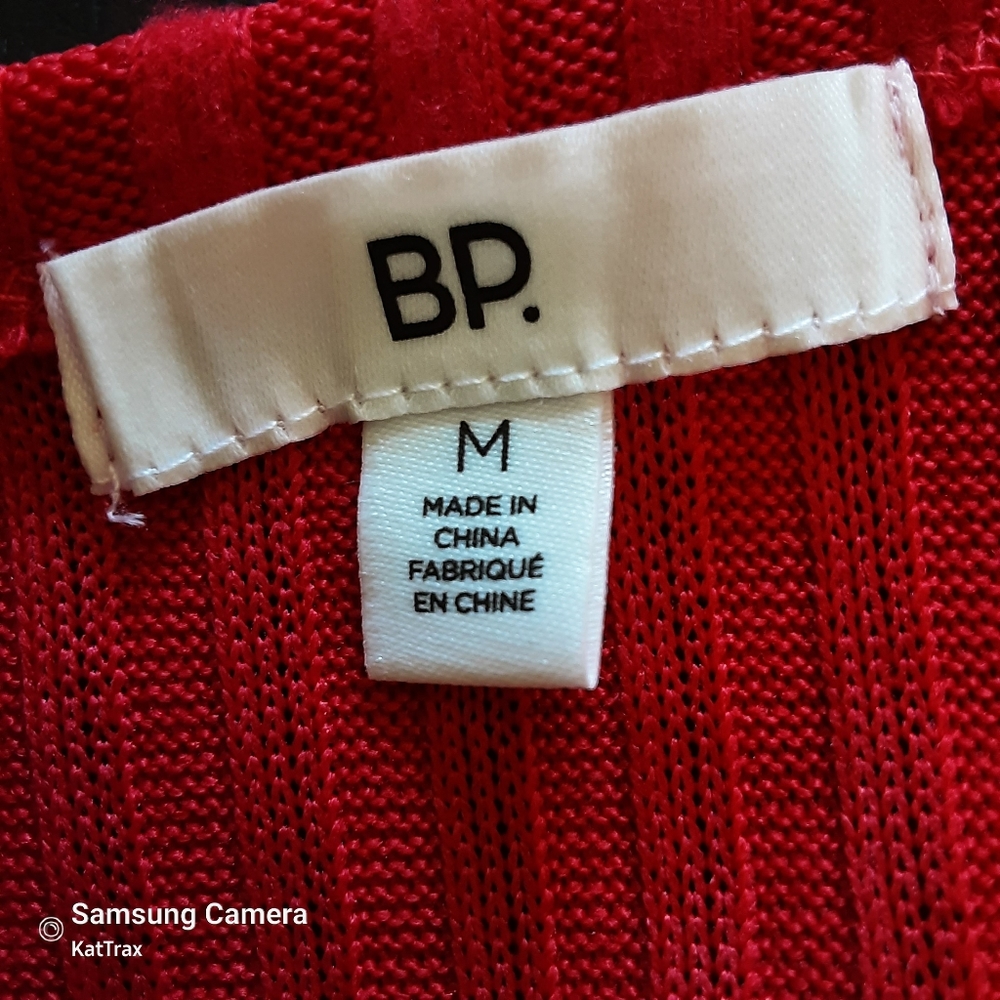 ♡♡♡♡♡ NWOT BP red long sleeved sweater - Picture 5 of 6